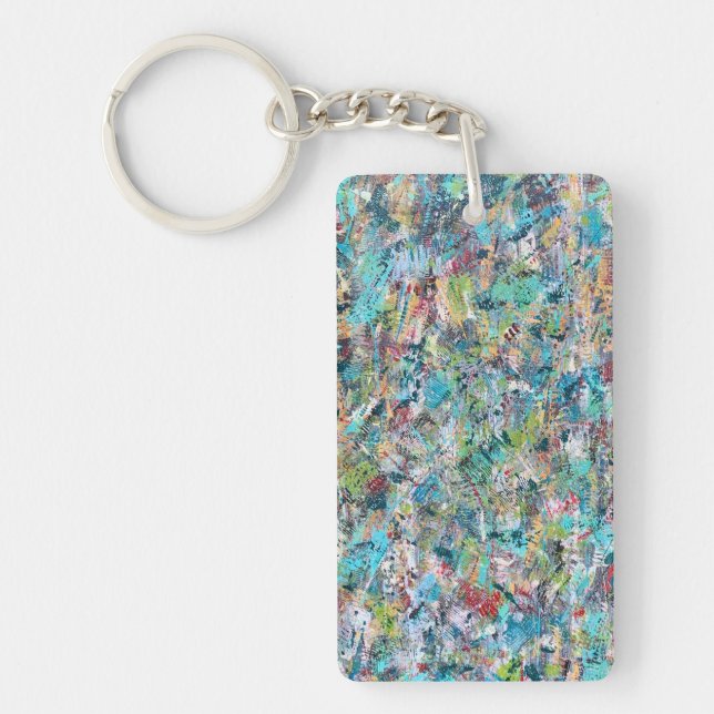 Blue Meadow Keychain Nyckelring (Framsidan)