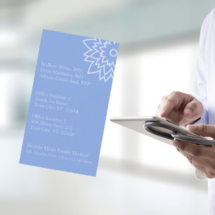 Blue Medical Professionell Doktor Office Clinic Visitkort
