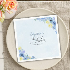 Blue Mediterranean Lemon Bridal shower Pappersservett