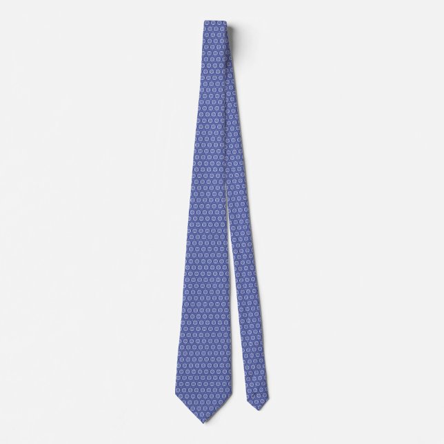Blue Mediterranean Tile Neck Tie Slips (Framsida)