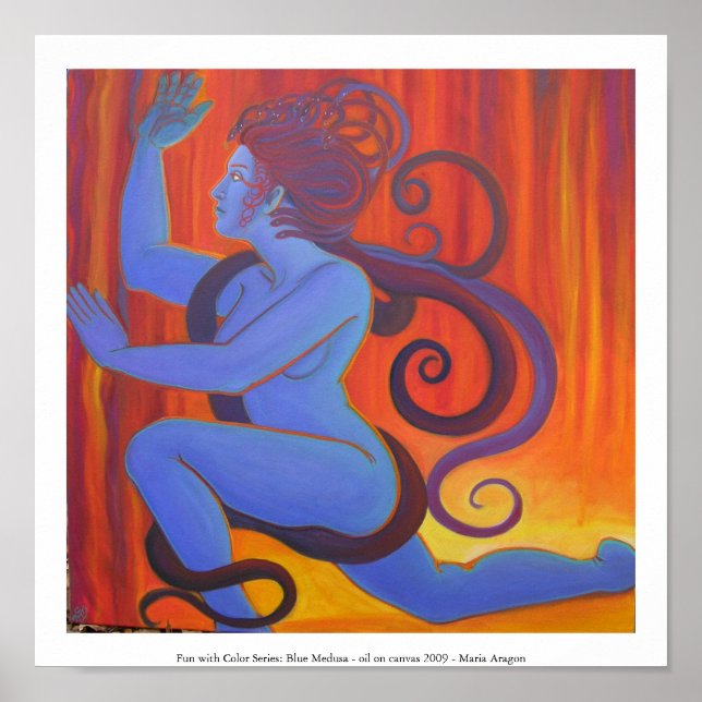 Blue Medusa Poster (Framsidan)