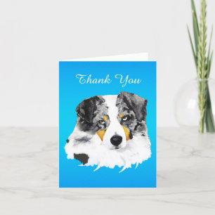 Blue Merle Australian shepherd Tack Kort