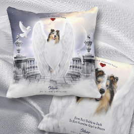 Blue Merle Collie Angel, Hund Heaven - Pet Memoria Kudde