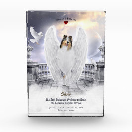 Blue Merle Collie Angel in Heaven - Pet Memorial