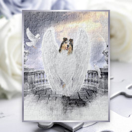 Blue Merle Collie Guardian Angel i Hund Heaven - Pussel