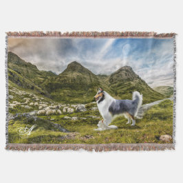 Blue Merle Collie Samlare Sheep - Personlig Filt
