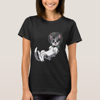 Blue Merle Corgi Space T Shirt