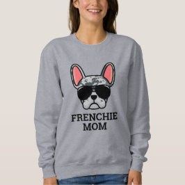 Blue Merle Fransk Bulldog Frenchie Hund Mamma T Shirt