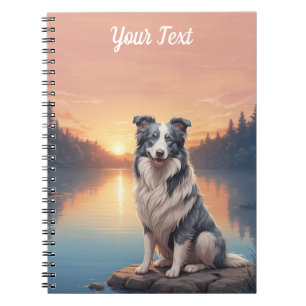 Blue Merle Gräns Collie by Sjö Anteckningsbok