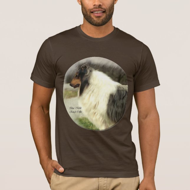 Blue Merle Rough Collie Gifts T-shirt (Framsida)