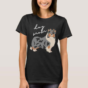 Blue Merle White & Tan Shetland Sheepdog Mamma T Shirt