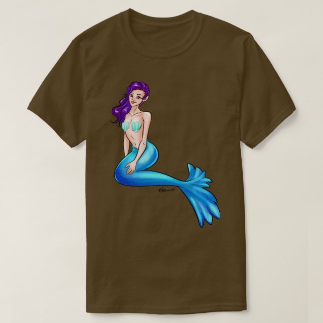 Blue Mermaid T Shirt (Design framsida)