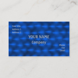 Blue metall visitkort