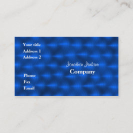 Blue metall visitkort
