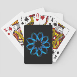 Blue Metallic Torus Knot Casinokort