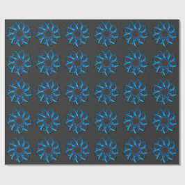 Blue Metallic Torus Knot Presentpapper