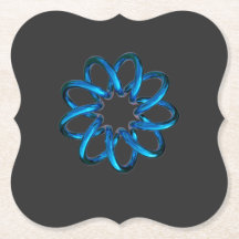 Blue Metallic Torus Knot