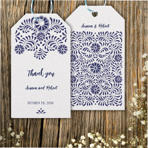 BLUE MEXICAN TALAVERA PRESENTETIKETT