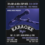 Blue Microphone, Karaoke Event Advertising Reklamblad<br><div class="desc">Blue Microphone,  Karaoke Event Advertising Flyer från Affärskortet Store.</div>