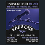 Blue Microphone, Karaoke Event Advertising Reklamblad<br><div class="desc">Blue Microphone,  Karaoke Event Advertising Flyer från Affärskortet Store.</div>