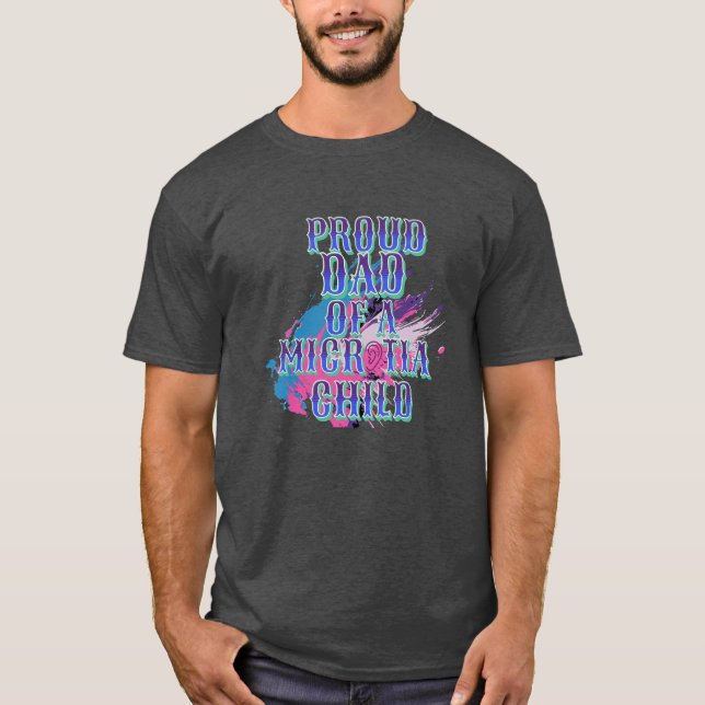 Blue Microtia Mamma och Day T Shirt (Framsida)