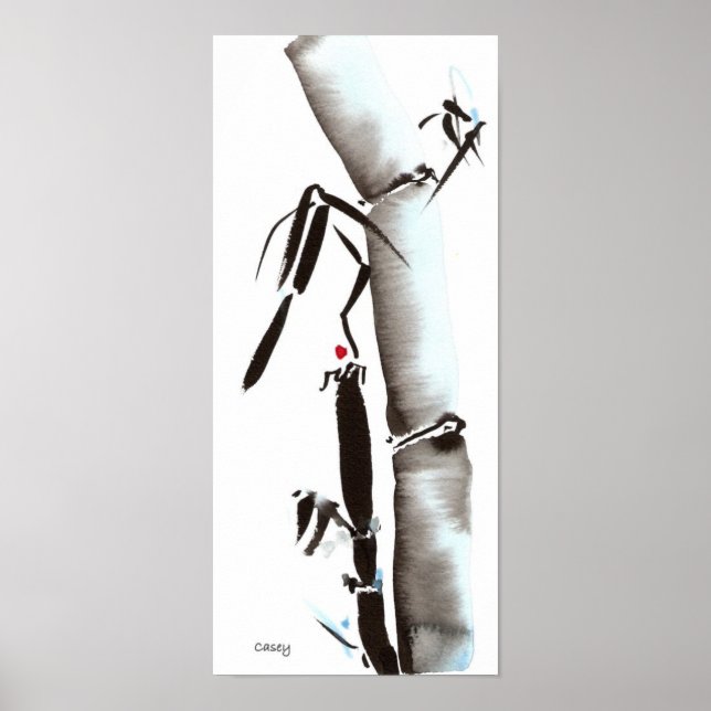 Blue Midnight Bamboo Poster (Framsidan)