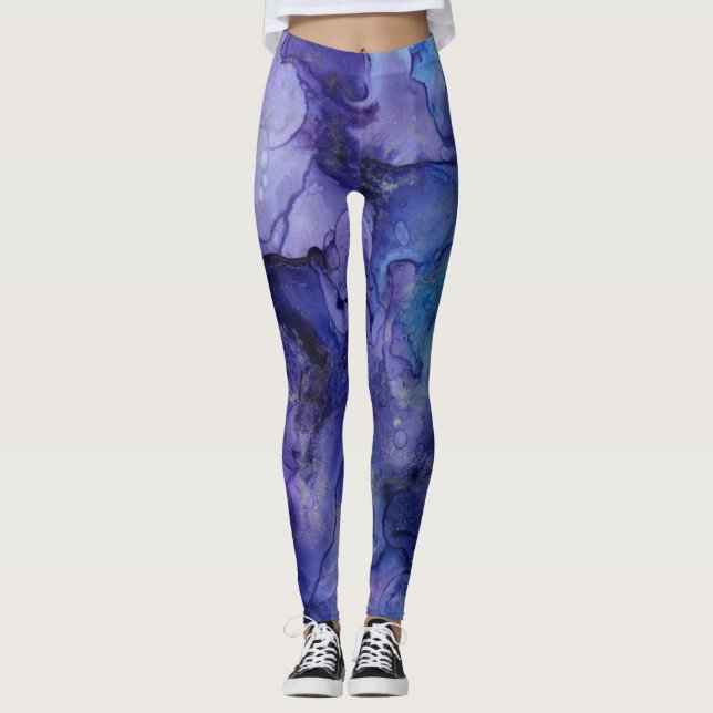 Blue Milky Way Leggings (Framsida)