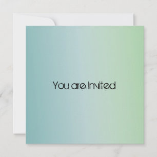 Blue Mint Baby Shower Inbjudningar