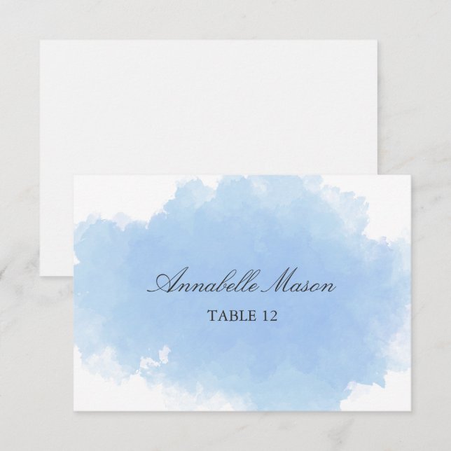 Blue Mist | Placera kort (Fram/baksida)