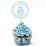 Blue Mistletoe Winter Baby Shower Runt Klistermärke<br><div class="desc">Lägg till en fin avslutande beröring till vintern-babyduschen med de här vackra klisterlapparna,  perfekt för toppar av kakor eller sälsäckar. De här klistermärkena har en vattenfärgsformgivning med baby blue band och duschdetaljer om anpassadet och ger dig säsong till din pojke firande. Idealisk för juldagschuschar och vinterevenemang.</div>