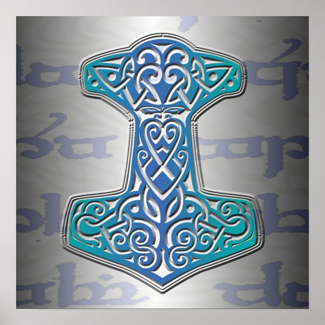 Blue Mjölnir om Tengwar Poster (Framsidan)