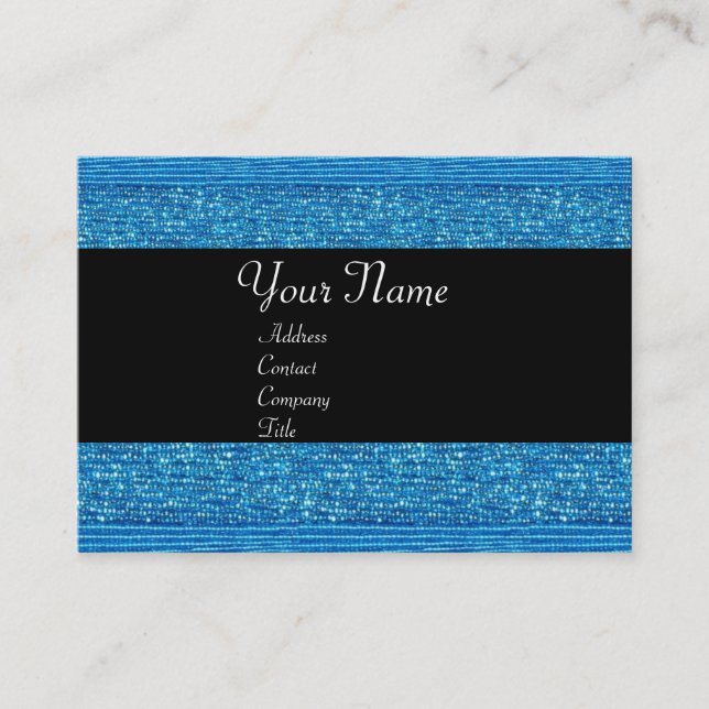 BLUE MODE PÄRLOR MONOGRAM VISITKORT (Framsida)