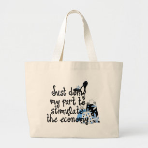 Blue Mode Tote Bag Jumbo Tygkasse