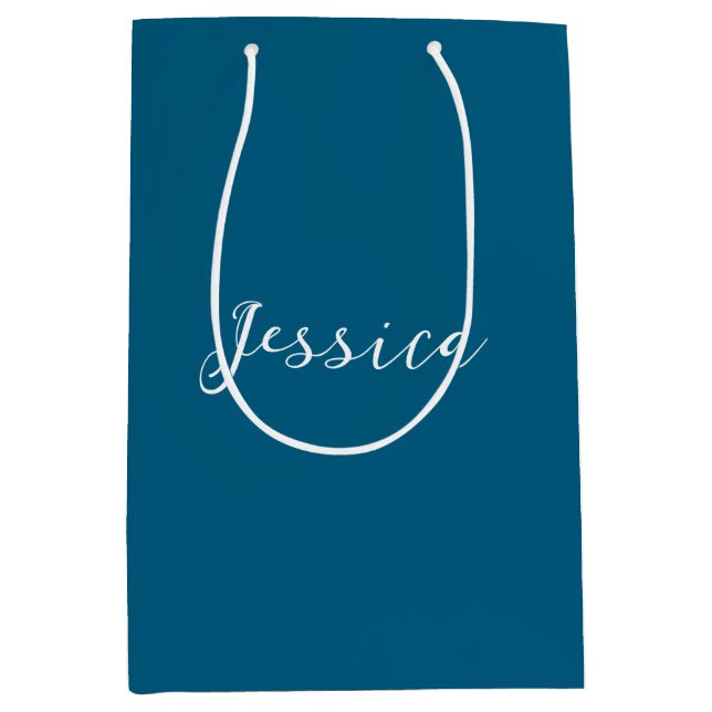 Blue Modern Elegant Plain Simple Professional Name (Framsidan)