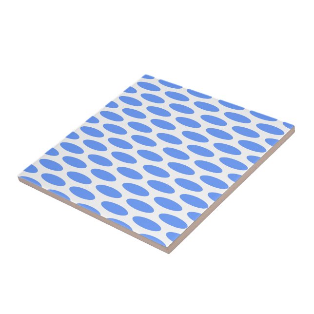 Blue Modern Oval vid Emporiomoffa Kakelplatta (Sidan)