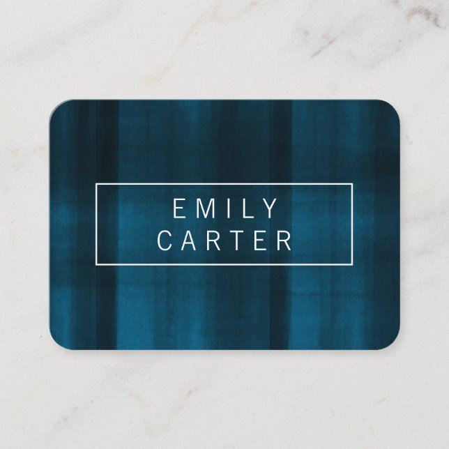 Blue Modern Struktur Visitkort (Framsida)