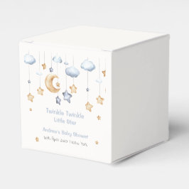 Blue Modern Twinkle Twinkle Baby Shower Presentaskar