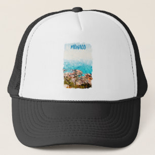 Blue Monaco Ocean View Painting Keps