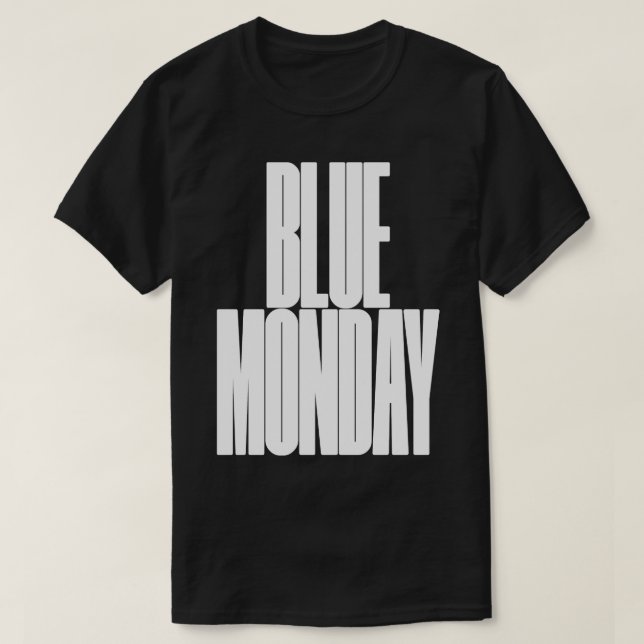 BLUE MONDAY T SHIRT (Design framsida)