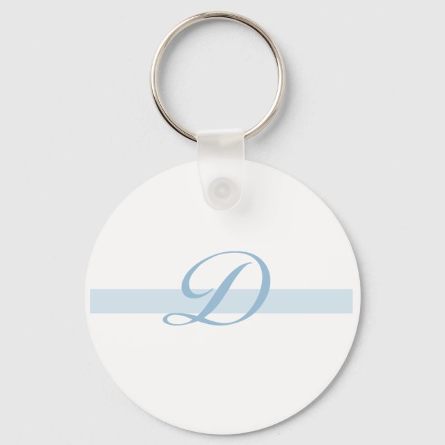 Blue Monogram D Nyckelring (Framsida)