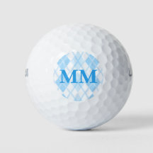 Blue Monogram Initial