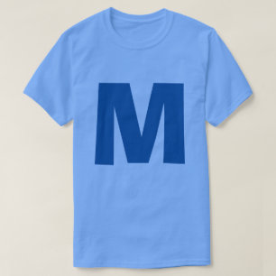 Blue Monogram Own Namn Initial T Shirt