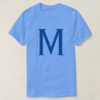 Blue Monogram Own Namn Initial