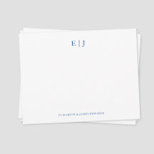 Blue Monogram par Initialer Personlig