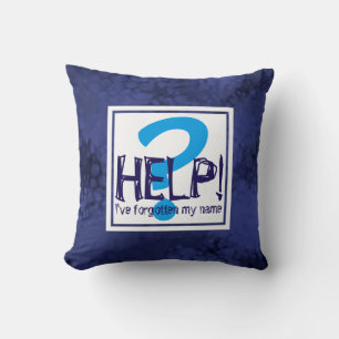 Blue Monogram Parody Kudde