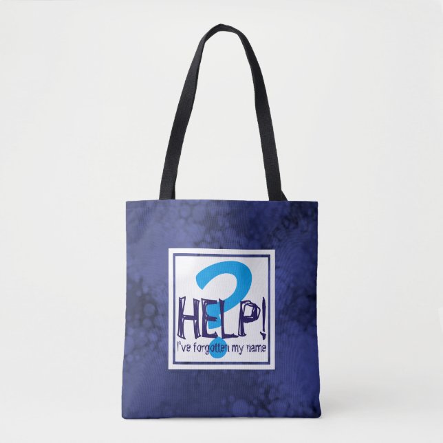 Blue Monogram Parody Tygkasse (Framsida)