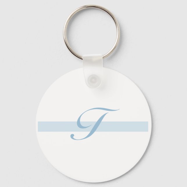 Blue Monogram T Nyckelring (Framsida)