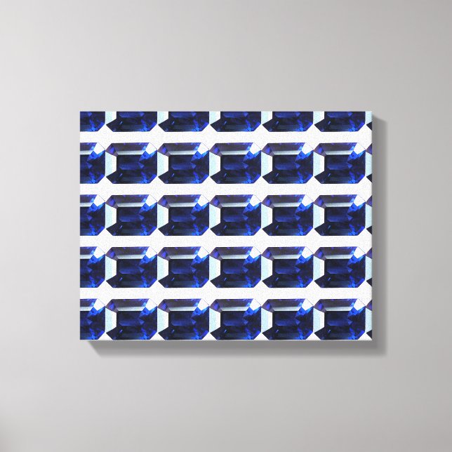 Blue Mönster Canvastryck (Framsida)