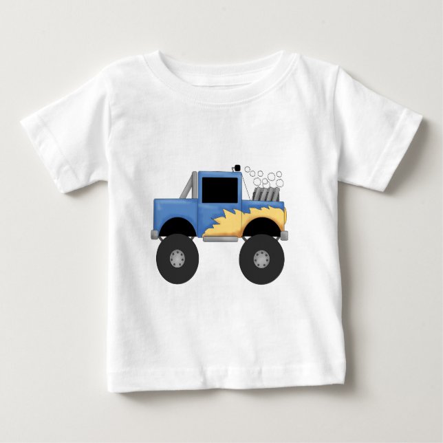 Blue Monster Lastbil Tshirts och Gifts (Framsida)