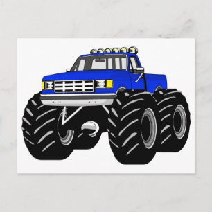 BLUE MONSTER LASTBIL VYKORT